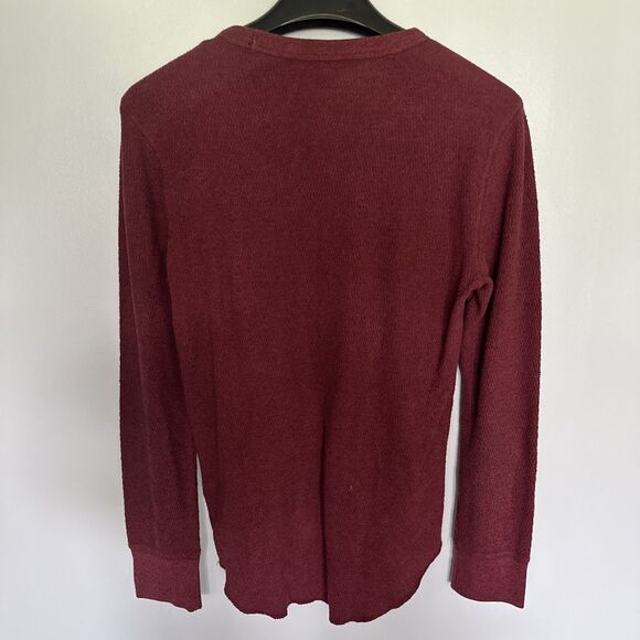 HOLLISTER Pullover Sweater Men XS Burgundy Heather - Picture 3 of 3